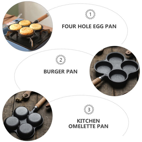 1Pc Egg Frying Pan Fried Egg Pan Non-stick Omelette Pancake Pot (Assorted Color) 2