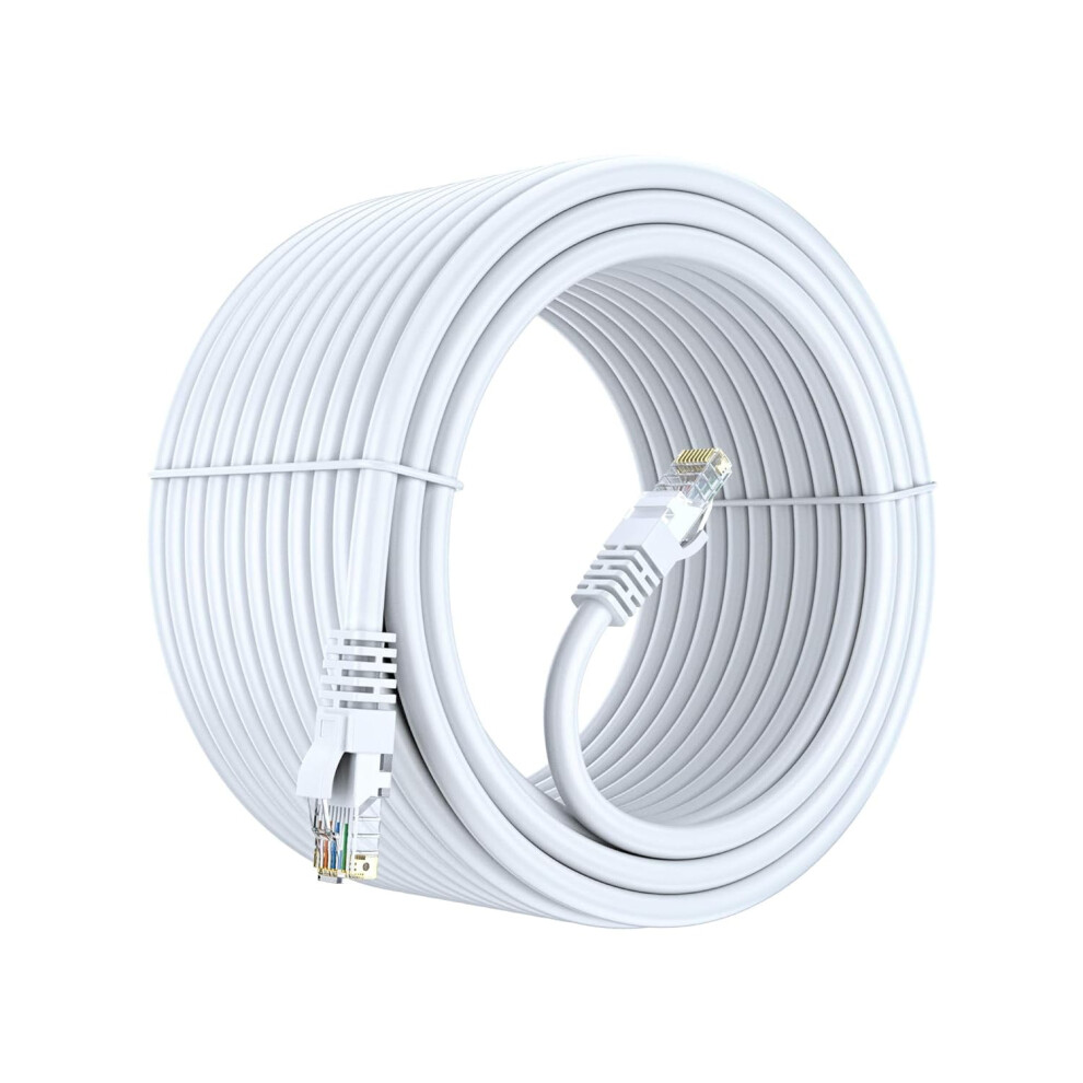 Cat 6 Ethernet Cable 100 Ft, 100% Pure Copper, Cat6 Cable Lan Cable, Internet Cable, Patch Cable And Network Gold 9402001840868