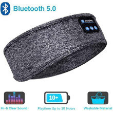 Wireless Headset Stereo Headband Run Sleep Music Headphones grey