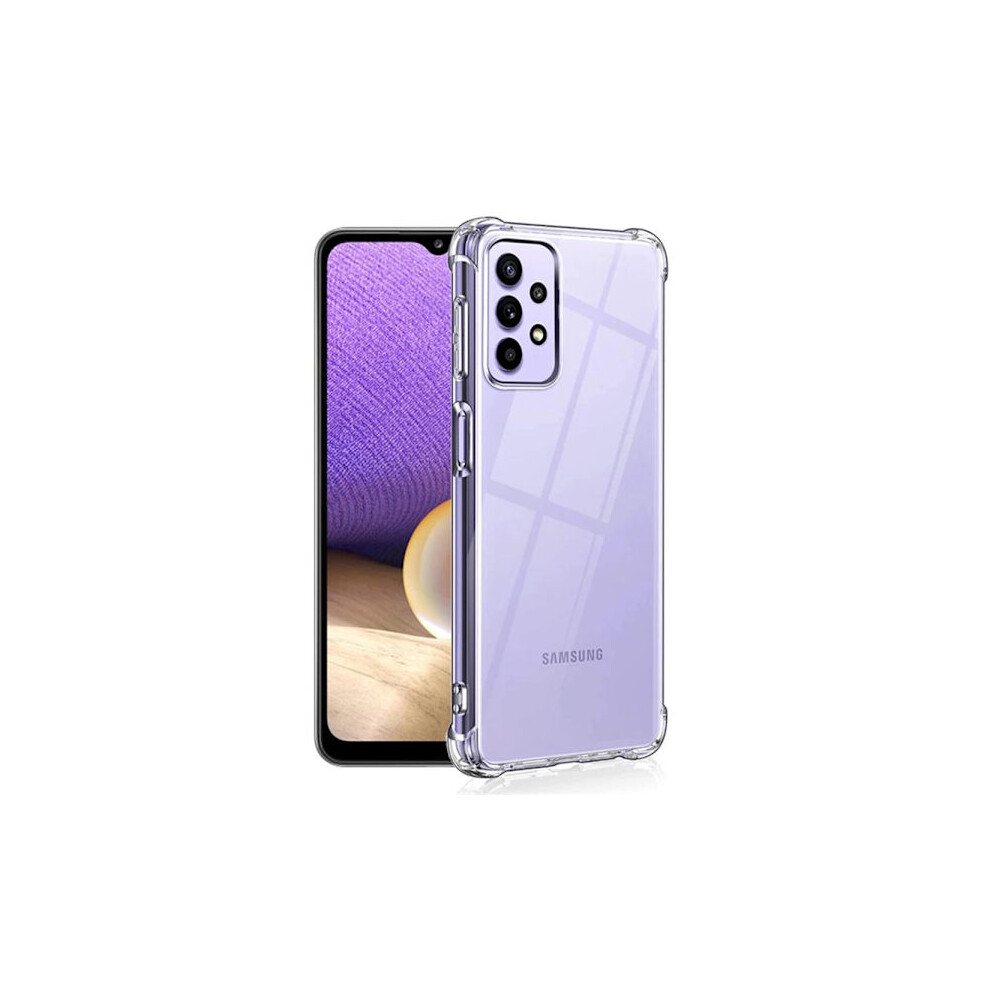 Compatible With Samsung Galaxy A32 - Shockproof Silicone Case Transparent/Translucent 9558633656916