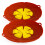 2-pack Silicone Cooking Lid / Multi Lid - Multiple Colors red 1
