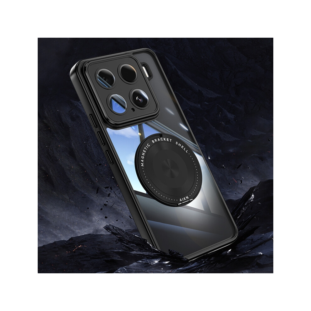 Compatible With Xiaomi 15 Magsafe 360 Holder - Acrylic Hybrid Tpu Mobile Case Black 9558633657081