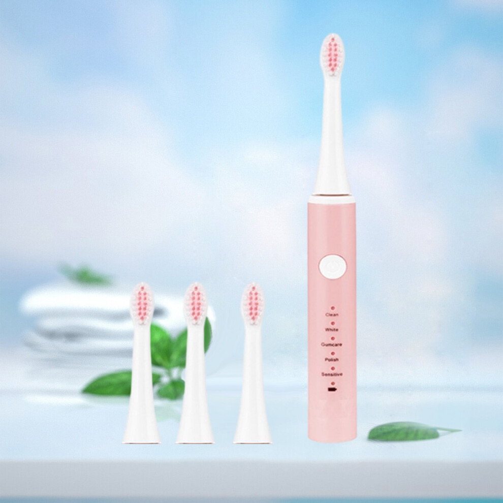 YgkuHd Electric Toothbrush, Rechargeable with USB Charging, 5 Modes, Waterproof, Soft Bristles, Powerful Sonic Cleaning