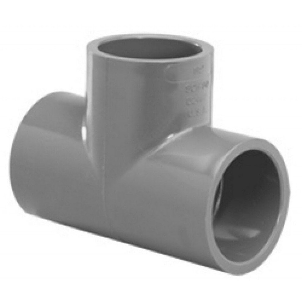 8 Inch Schedule 80 Pvc Tee Slip Socket 801080 Heavyduty Leakresistant Pipe Fitting 9053599928379
