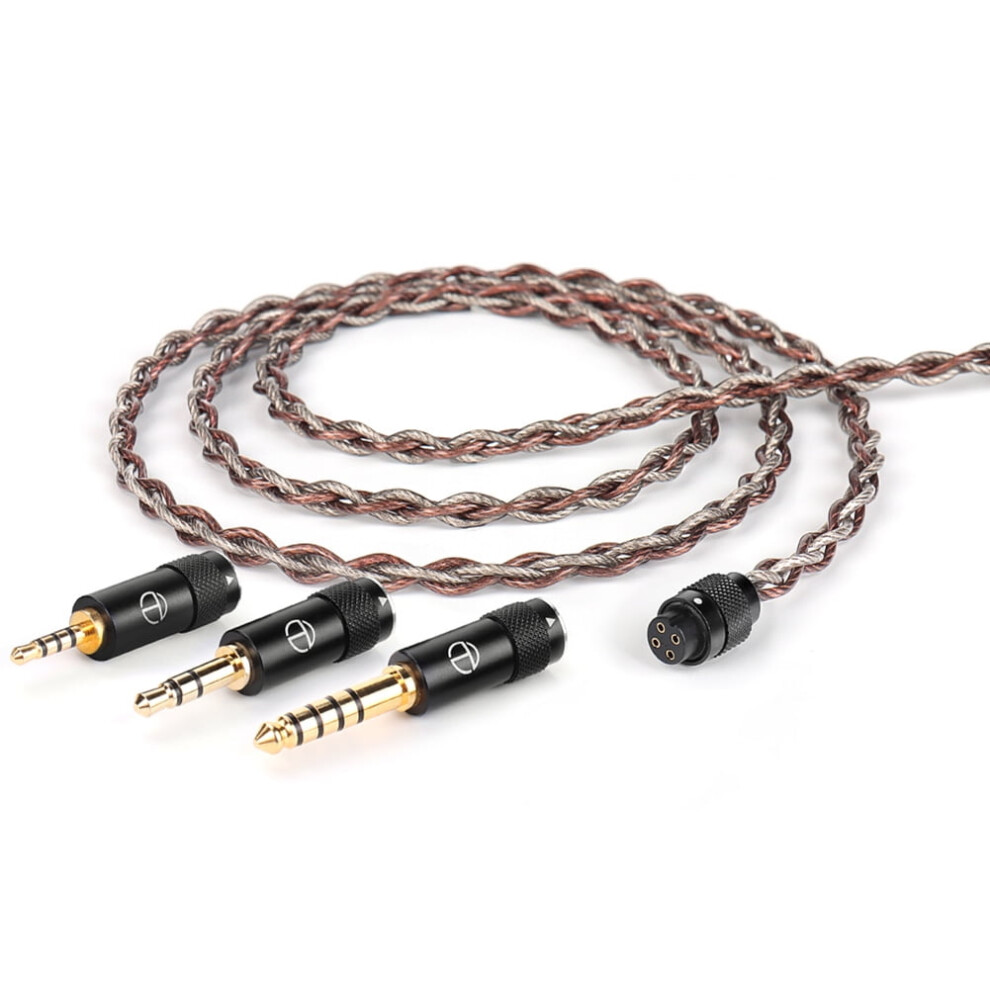 Jixopn Earphone Wire -Plated Copper Ofc Copper Earphone Cable For Trn Mt1 Max Ta4 Silver 9193271509981
