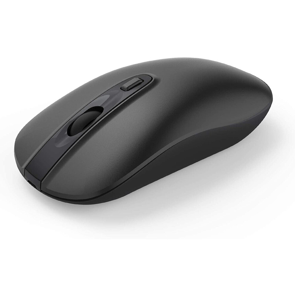 Rechargeable Wireless Mouse For Laptop, 2.4G Computer Mouse Cordless Optical Mice, Slim Quiet Wireless Mouse 9193271509943