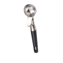 Stainless Steel Ice Cream Scoop with Ergonomic Grip, MultiPurpose for Cookie Dough, Meatballs