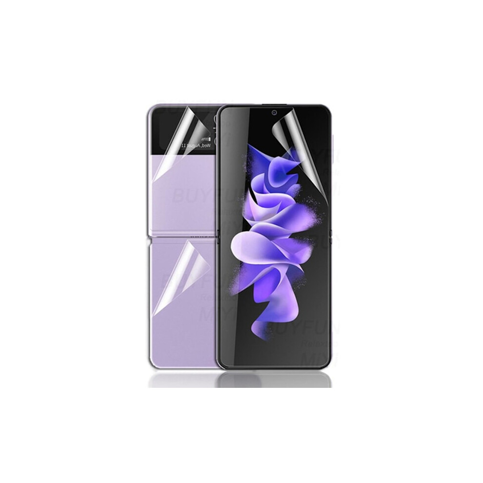 3-In-1 Hydrogel Screen Protector Compatible With Samsung Galaxy Z Flip 3 Transparent 9395123444567