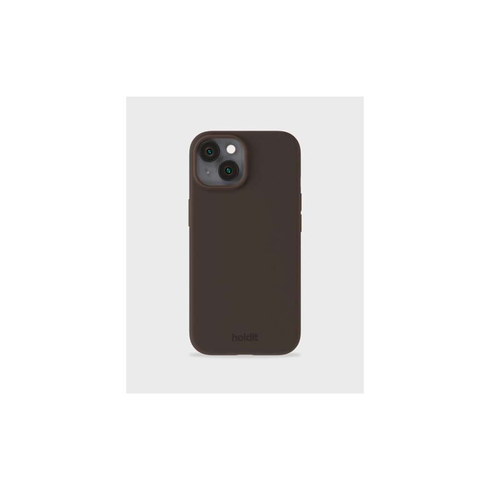 Held Compatible With Iphone 15 Mobile Cover Silicone Chocolate Brown 9395123444581
