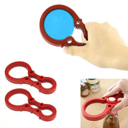 2 Pack Jar Lid Opener Rubber Non Slip Twist Cap Bottle Can Grip Multi Function 2
