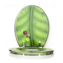 Elongated Slow Close Resin Toilet Seat with Transparent Design and Durable Metal Hinges