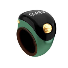 Adjustable Digital Tasbih Ring Counter with OLED Display for Islamic Prayer Beads (Green)