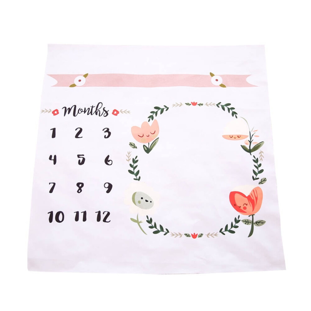 Adorable Baby Monthly Milestone Blanket Newborn Photo Prop Blanket for Baby Girls Boys New Daily Necessities