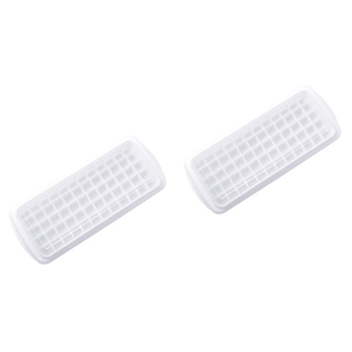 2 Pcs Ice Making Machine for Home with Cover White