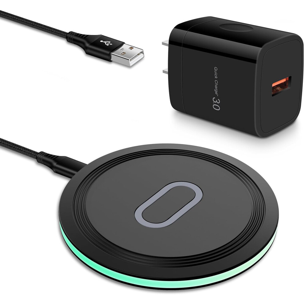 Pixel 7A 8 Pro Wireless Charger Pad, 15W Fast Wireless Charging Pad With Adapter For Google Pixel 8 7 Pro 7 6 Pro 6, 9499224085954