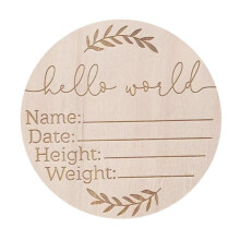 GHYJPAJK Baby Announcement Sign For Hospital - Party to Be Sign Birth Wooden GX