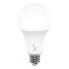 DELTACO SMART HOME LED-lampa, E27, WiFI, 9W, 2700K-6500K, dimbar, vit