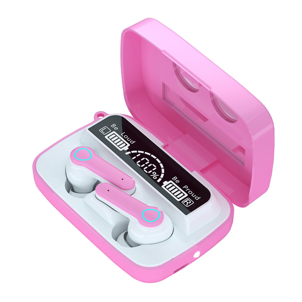 Jacenvly M9-19 Mirror Chamber Twins Wireless Earphones Bluetooth 5.1 Noise Cancelling, Portable Charging Box, Sport Headset 9499224086647