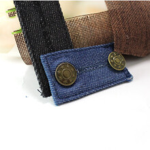Waist extender 3PCS Waist Extender Durable Jeans Pants Button Extender Adjustable Waistband Expanders for Men Women (Black, Light Blue, Dark Blue)