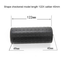 2Pcs Wheelbarrow Rubber Handles, Round Tubes Black Replacement Universal Handles