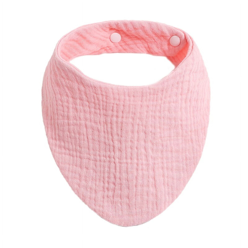 HOTYA Baby Bibs Organic Cotton Muslin Scarf Burp with Snap Triangle Gauze Water Absorb Bandana for Boys Girls