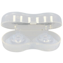 Mizh 1 Set Silicone Nipple Shield Breastfeeding Nipple Shield Nursing Nipple Shield with Storage Box