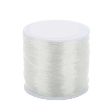 2024 328ft 1mm Clear Bead Cord Bracelet Beading Thread Elastic Stretch Thread for Bracelets Beads Jewelry Making White