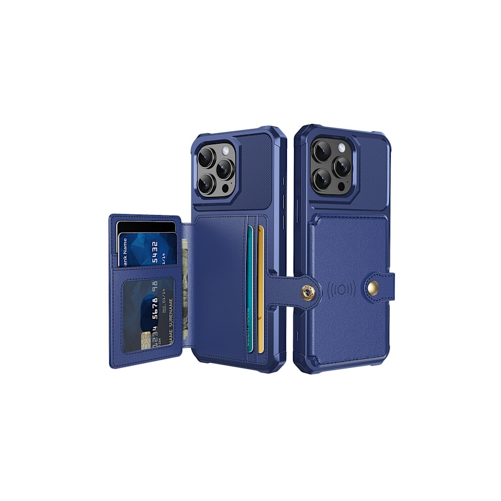 Exclusive Case With Card Slot For Compatible With Iphone 16 Pro Max Blue 9499224765320