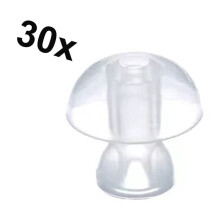 30pcs Hearing Aid Ear Tips Domes Silicone Earplug Replacement Ear Plug Tips