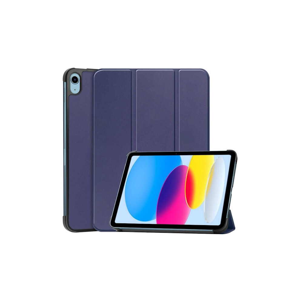 Compatible With Ipad 10.9" 2022 / Compatible With Ipad 11" 2025 Tri-Fold Case - Blue 9499224765733
