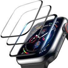 3D Tempered Glass for compatible with Apple Watch 41mm 45mm 40mm 44mm 38mm 42mm, Screen Protector for iWatch Series 7 6 5 4 3 2 1, 2 PCS