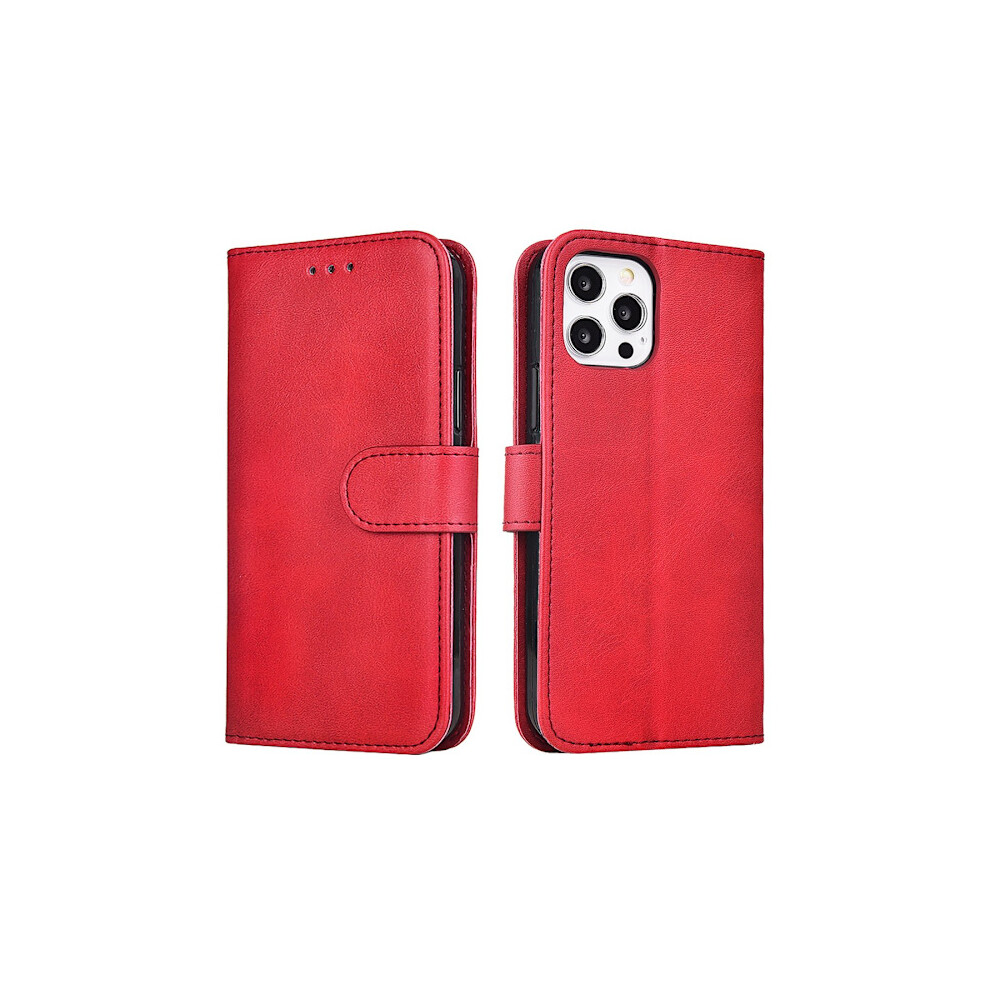 Compatible With Iphone 14 Pro - Professional (Floveme) Wallet Case Red 9499224765986