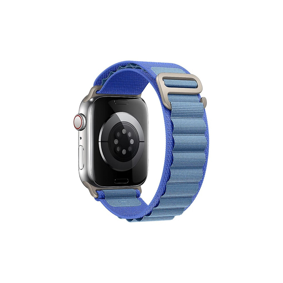 Alpine Loop Band Compatible With Apple Watch 38Mm 40Mm 41Mm 42Mm 44Mm 45Mm 49Mm Iwatch Ultra Series 7 6 3 8 Blue 9499224765955