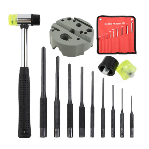 Roll Pin Punch Set With Storage Pouch Smithing Punch Removing Repair Tools