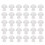 30pcs Hearing Aid Ear Tips Domes Silicone Earplug Replacement Ear Plug Tips 5