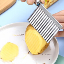Potato Wavy Edged Tool Stainless Steel Kitchen Gadget Vegetable Fruit Cutting Home Essentials
