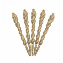 12pcs Christmas Tree Pendants Clear Glass Icicle Christmas Ornaments Icicle Decor Hanging Ornaments