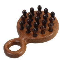 Hair Pick Wood Comb for Women Wide Tooth Travel Curling Utility Wooden