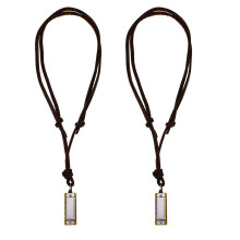 2pcs Vintage Harmonica Shape Necklaces Miniature Harmonica Hanging Pendants