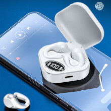 Jacenvly 2024 Wireless Bluetooth Earphones, Non-in-Ear Hanging Design, Mini Invisible Sports Earbuds with Noise Cancelling
