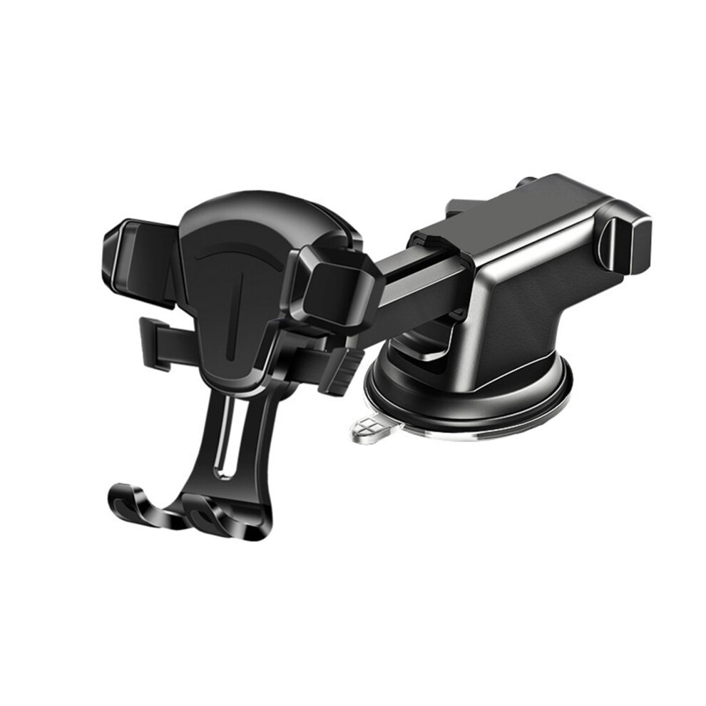 Yonrjhukm 360 Degree Adjustment Direction Multi Function Handset, Aircondition Outlet Clip And Suction Cup Base Phone Black 9496895871442
