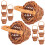12pcs Mini Rattan Picnic Baskets for Drinks, Candy, Eggs, Flowers, and More 2