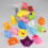 10 pcs bath toys rubber duck random color 1