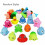 10 pcs bath toys rubber duck random color 3