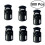 500 Pcs Plastic Single Hole Spring Stop Clothing Tent Drawstring Rope Toggle String Cord Locks End 1