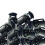 500 Pcs Plastic Single Hole Spring Stop Clothing Tent Drawstring Rope Toggle String Cord Locks End 7
