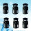 500 Pcs Plastic Single Hole Spring Stop Clothing Tent Drawstring Rope Toggle String Cord Locks End 3