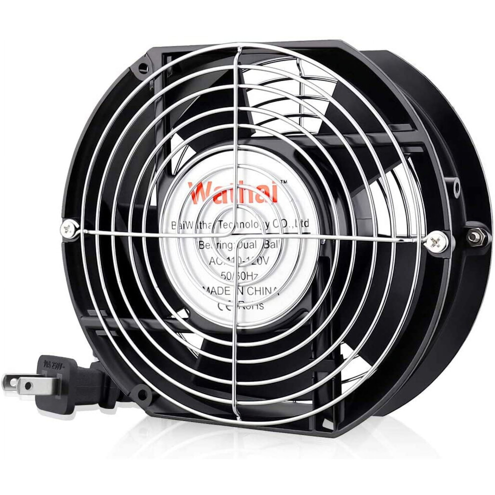 Ac 110V 120V Axial Fan Big Airflow High Speed Dual Ball 172Mm X 150Mm X 51Mm For Diy Cooling Ventilation Exhaust 9555307223641