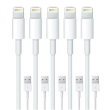 5PCS 2M Lightning Charger For compatible with iPhone Xs/ Max/X/8/7/6/5SE/5S iOS