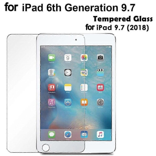 Tempered Glass Screen Protector for compatible with iPad 9.7in 2018 6th Generation A1893 1